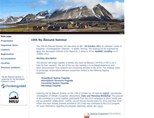 Tablet Screenshot of nyalesund-seminar.nilu.no